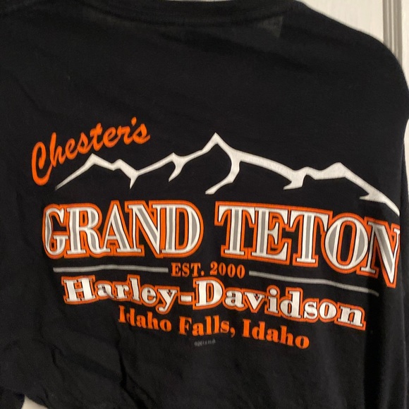 Black reworked Harley top - Picture 5 of 6